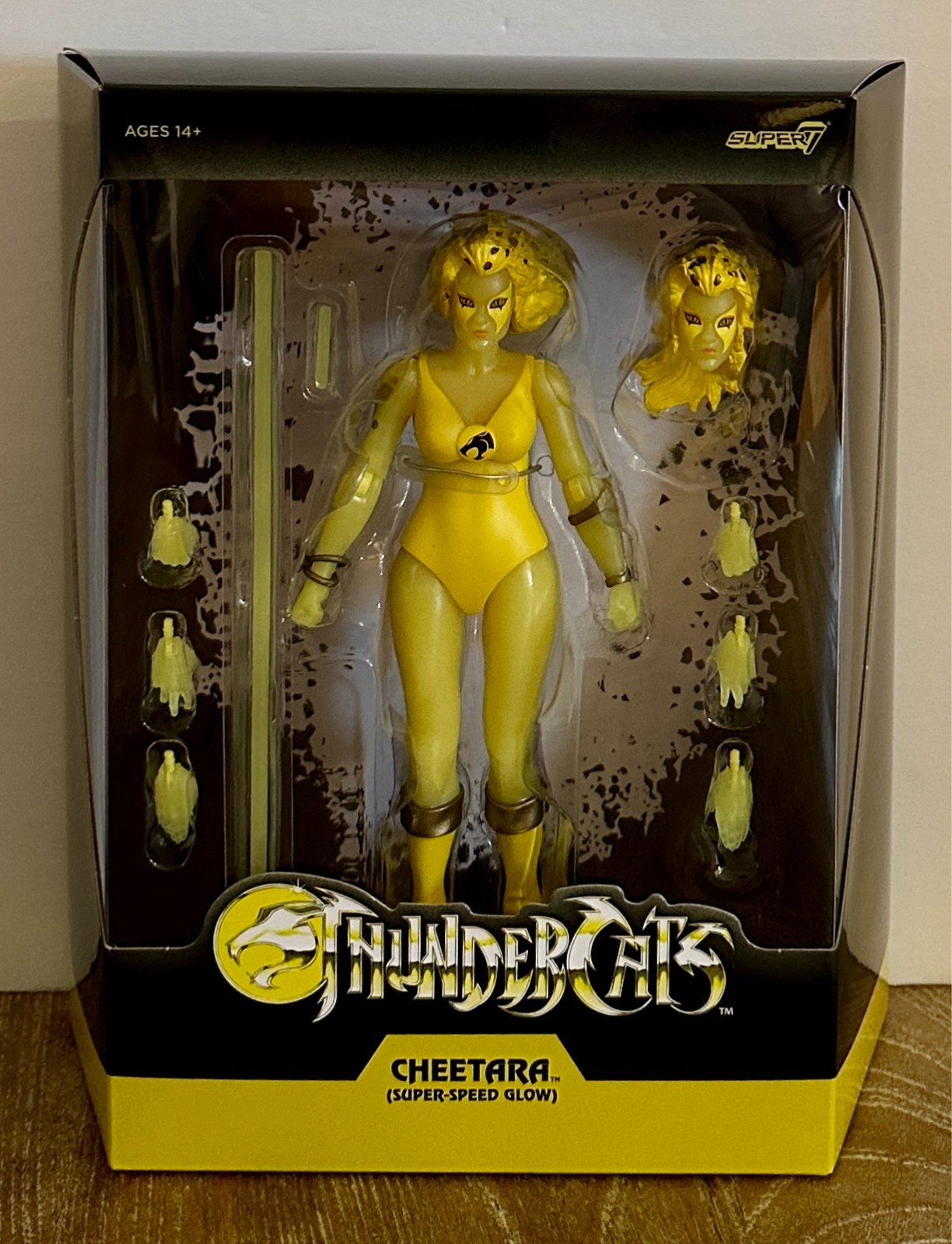 Super7 Thundercats Ultimates CHEETARA Super Speed Glow Figure NEW BBTS Exclusive