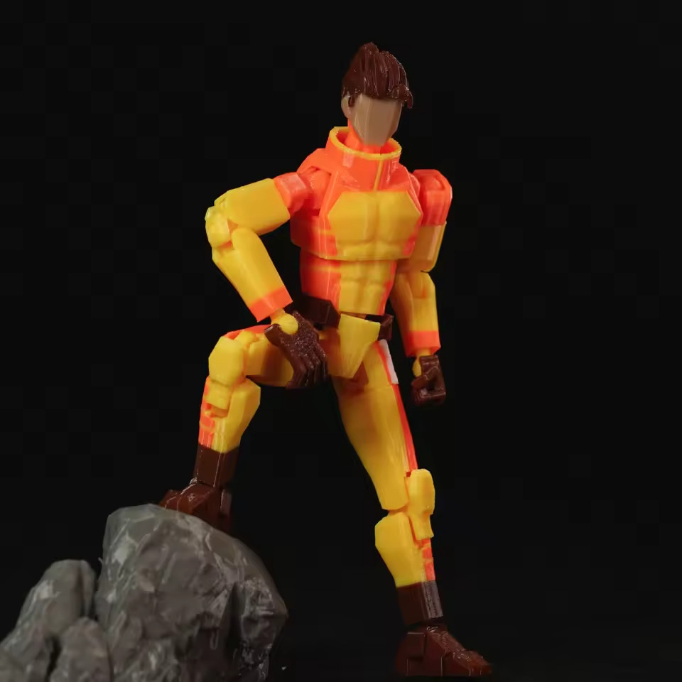 3D Printed Invincible Superhero Action Figures with Articulatable Limbs