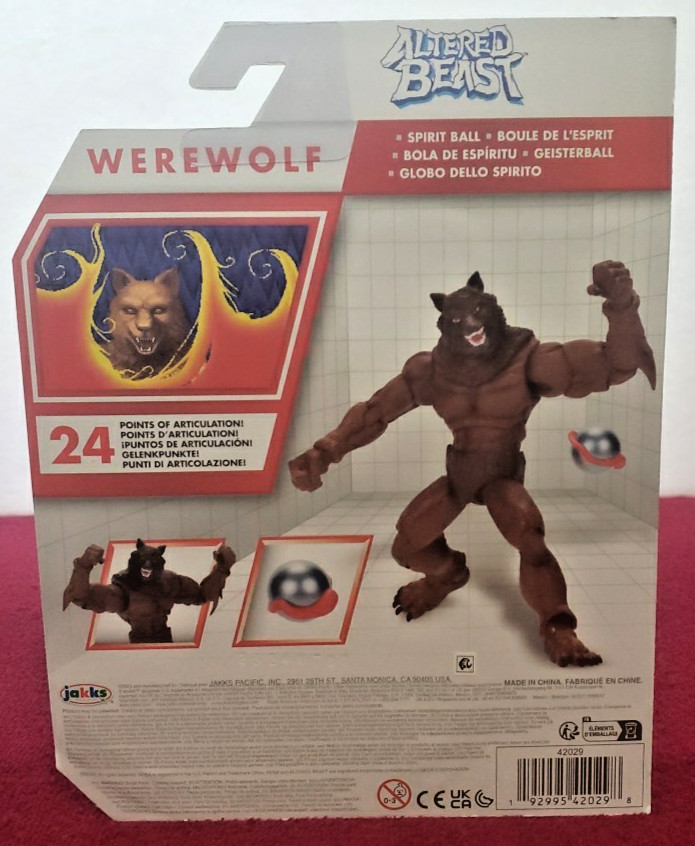 Jakks Pacifics Altered Beast WEREWOLF 4.5 in Action Figure_Spirit Ball_Fast Ship
