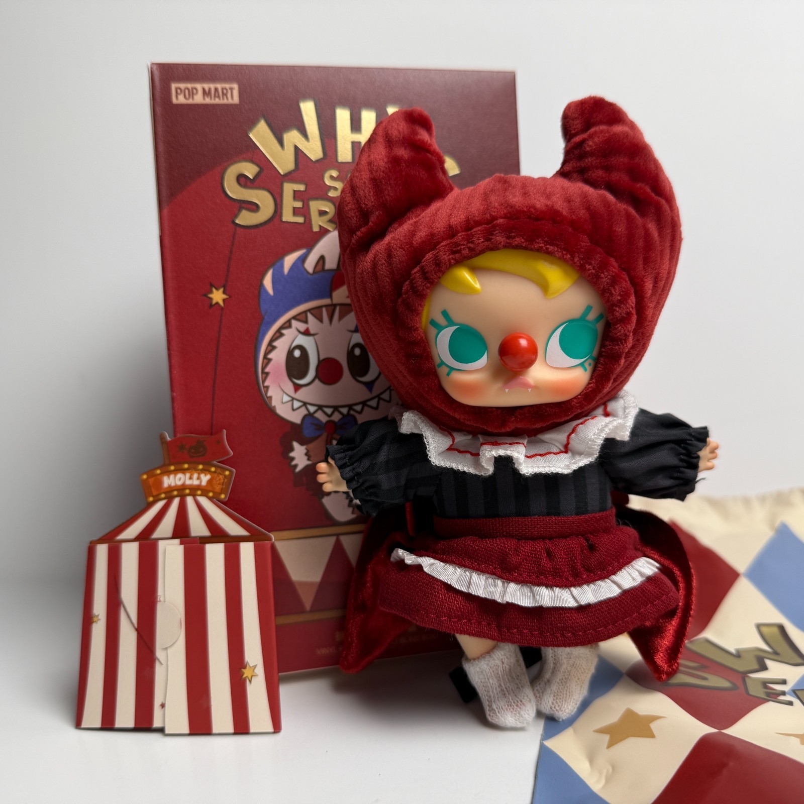 *Crimson Dancer Molly* Authentic Why So Serious Pop Mart Plush Pendant Open New