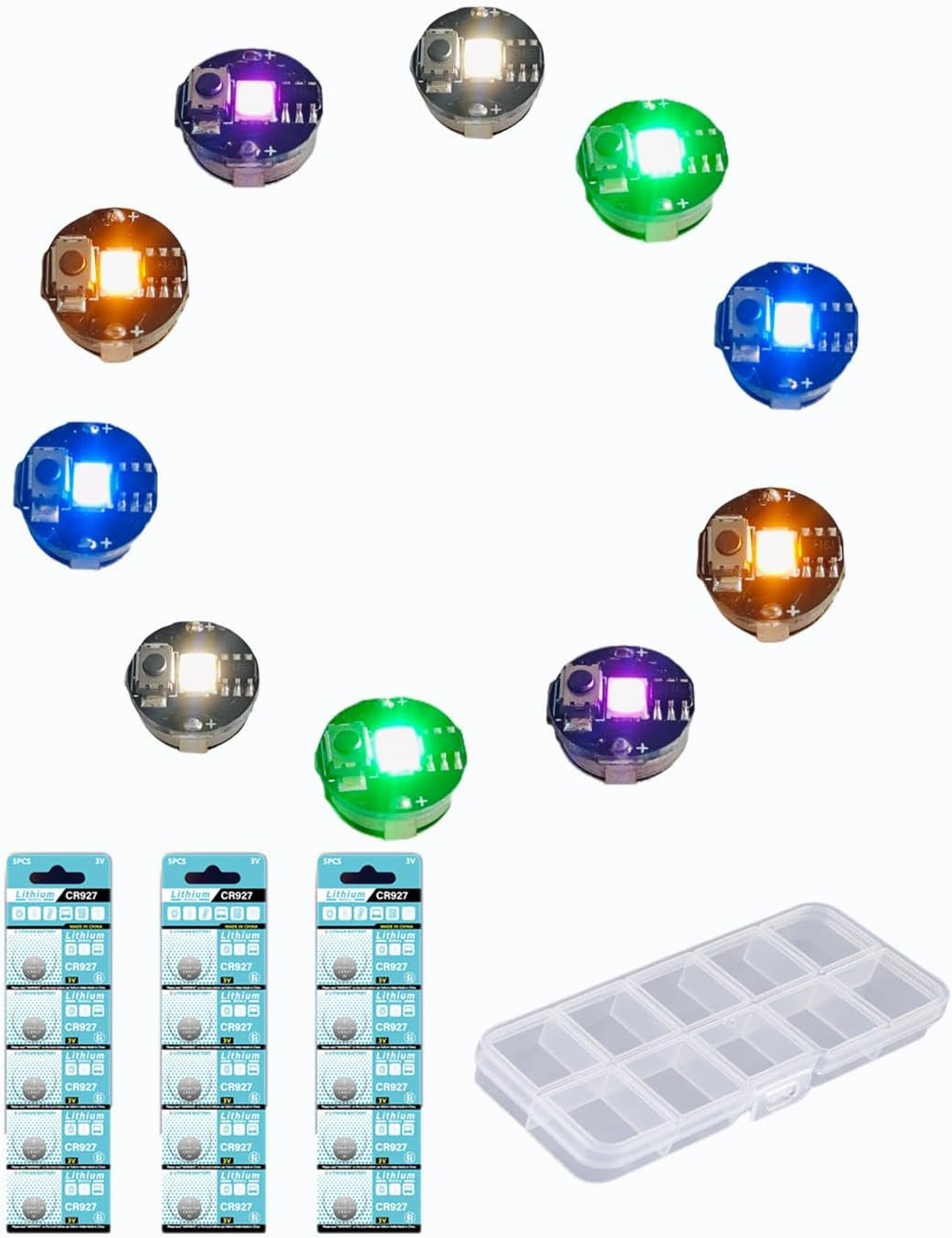 10PCS Colorful High Brightness Mini LED Lihgts for Model Display