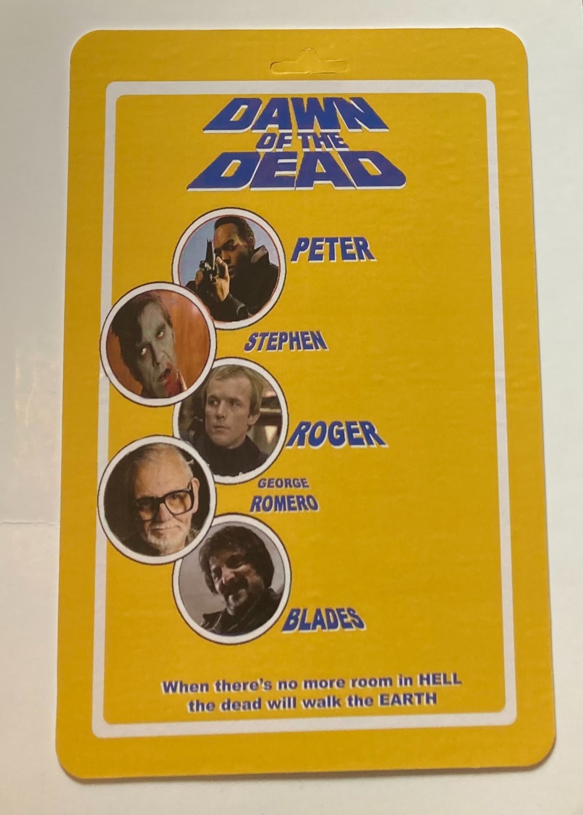 Custom made Dawn of the Dead 3 3/4 Peter Vintage Style Horror Action Figure