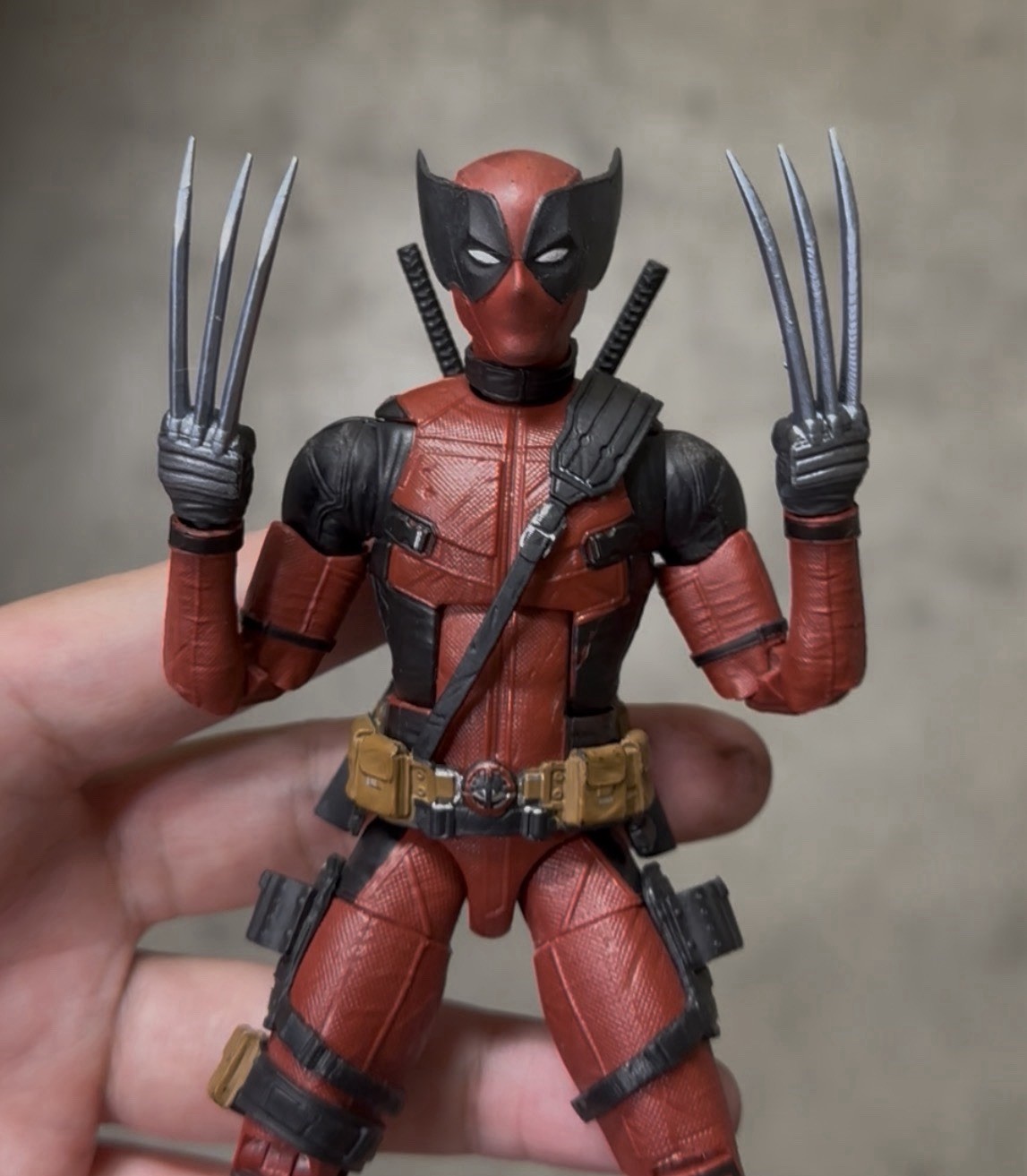 Custom Headsculpt And Claws ONLY Deadpool Wolverine Poolverine Marvel Legends
