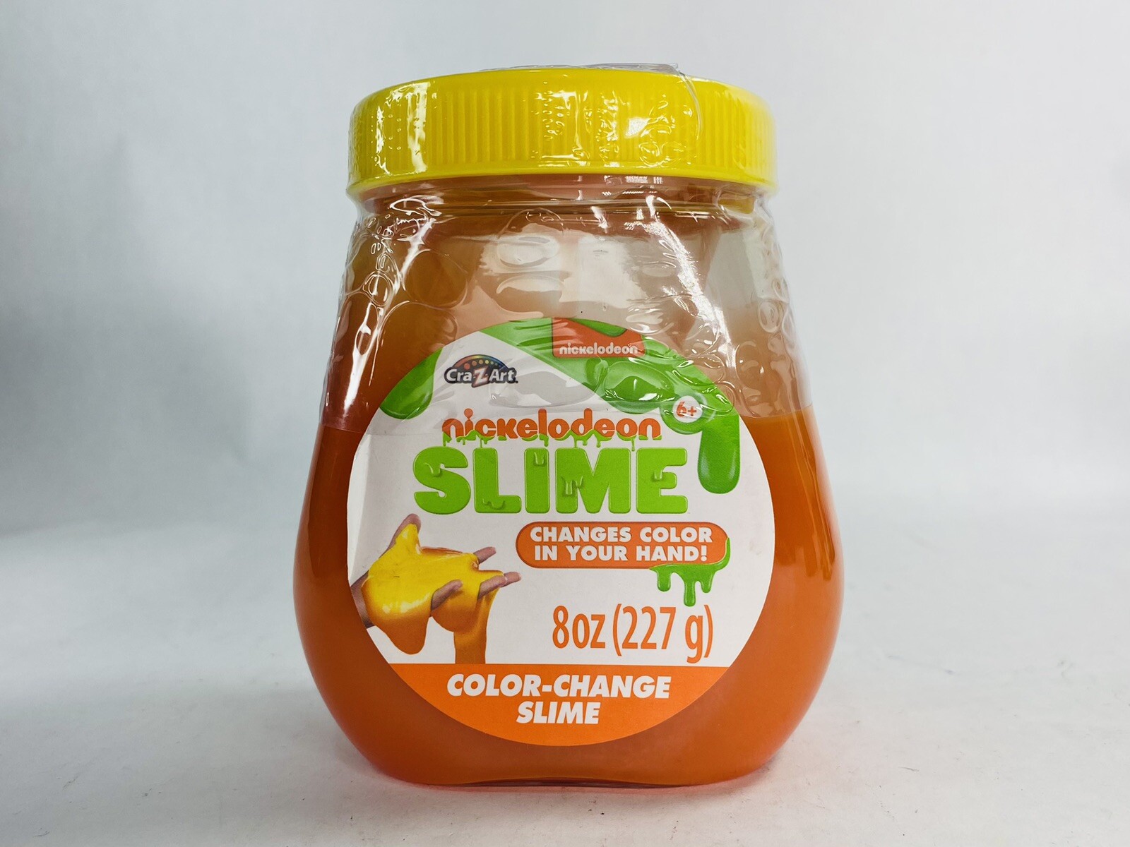 New! 8 oz Nickelodeon Color Change Slime Orange to Yellow Changes In Your Hands