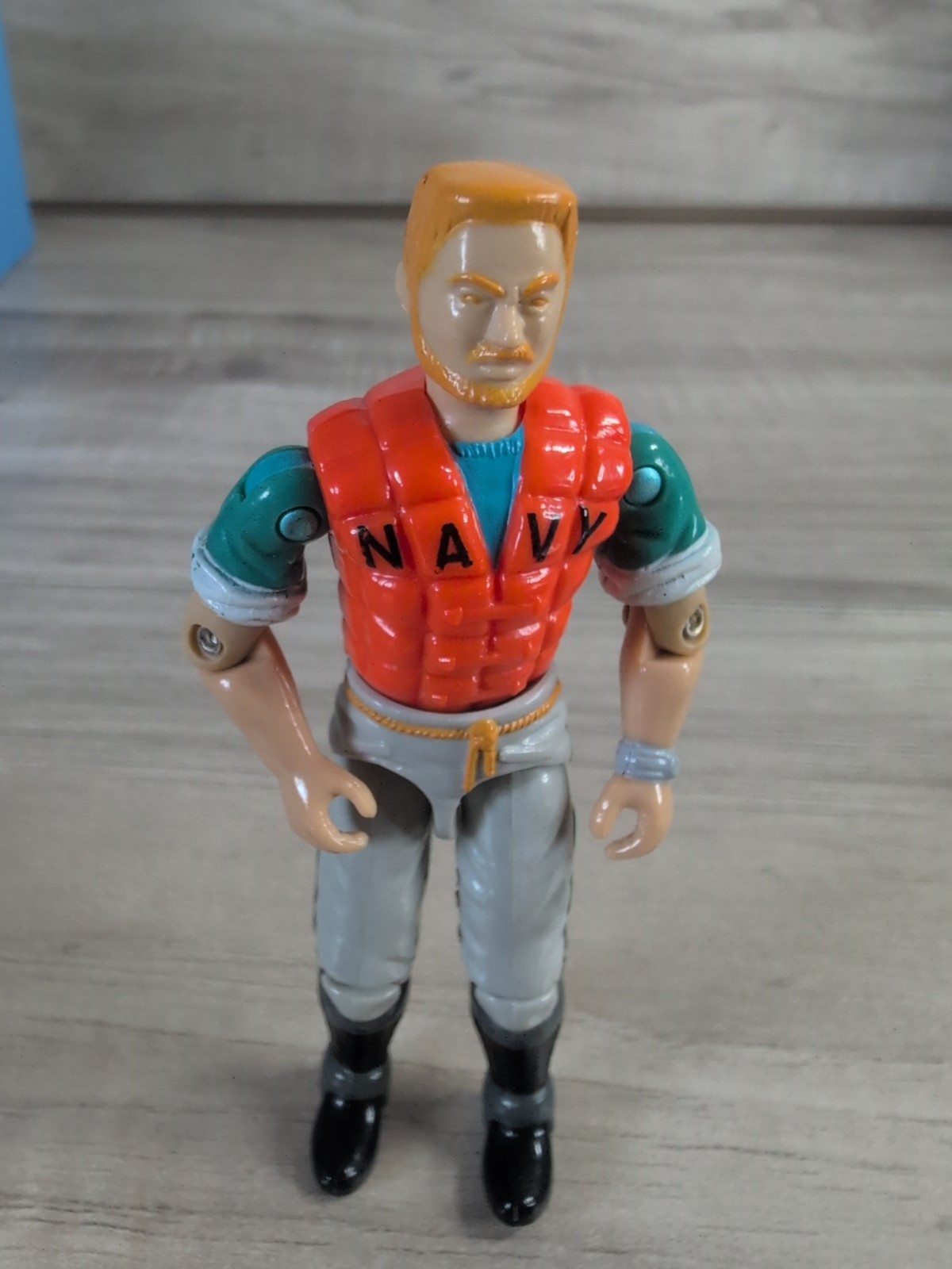 Vintage 1990 GI Joe *Top Side* 4″ Action Figure MOC TopSide Navy ARAH