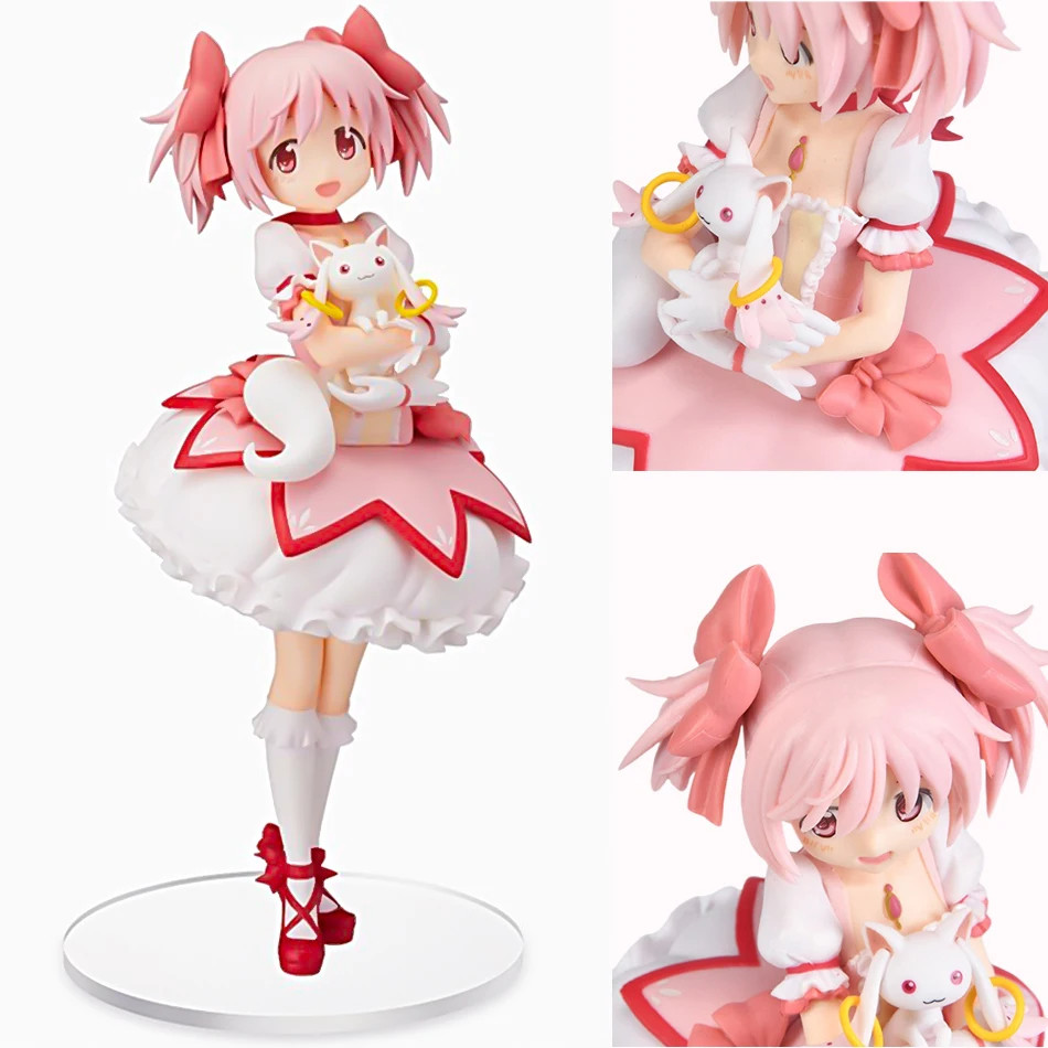 Madoka Magica 18cm Anime PVC Figure Model Doll Action Figurine Desk Toy Kid Gift