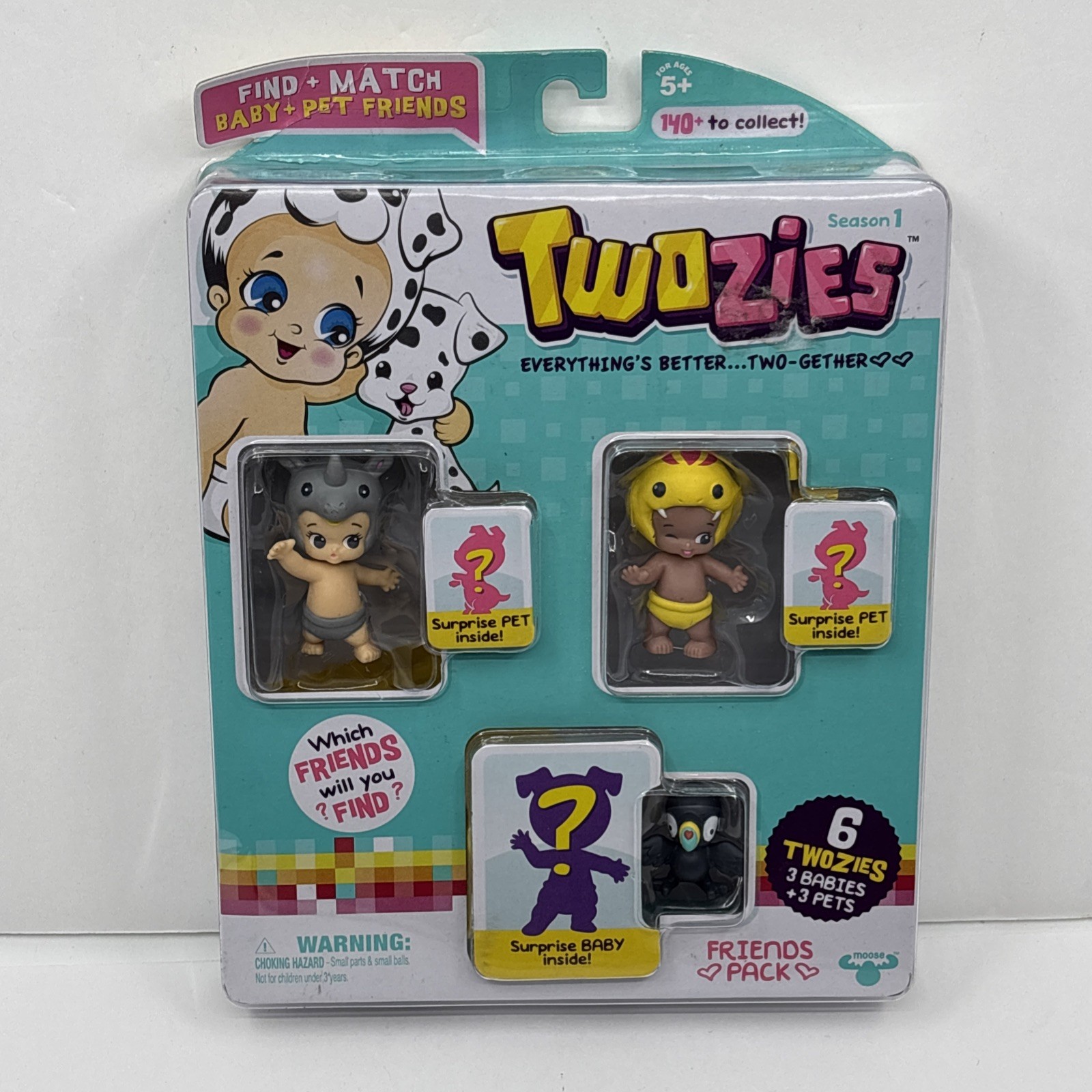 Twozies Season 1 Friends Pack 3 Babies 3 Pets Bumpy Wally Paco More