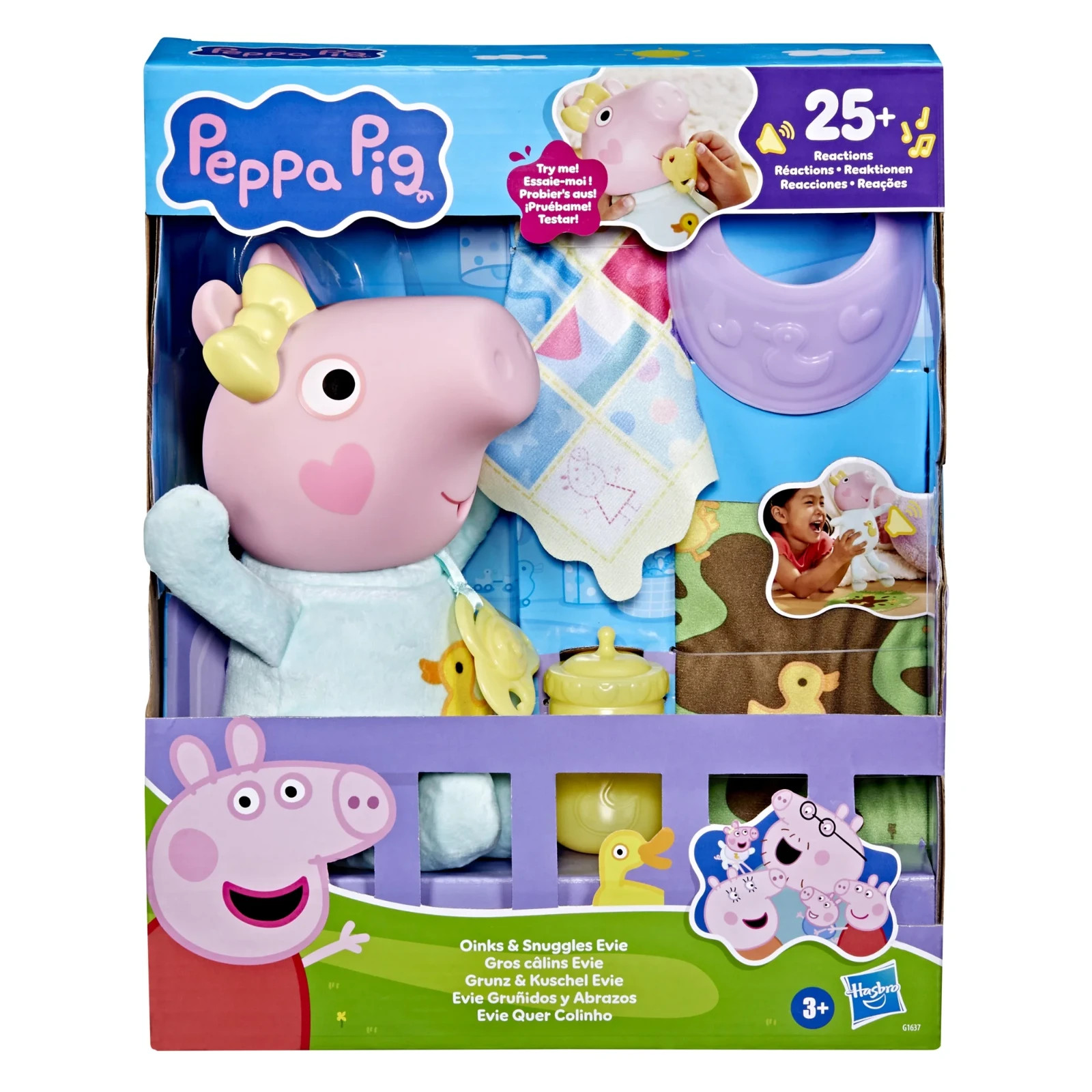 Peppa Pig Baby Evie Interactive Doll with Accessories and Sounds