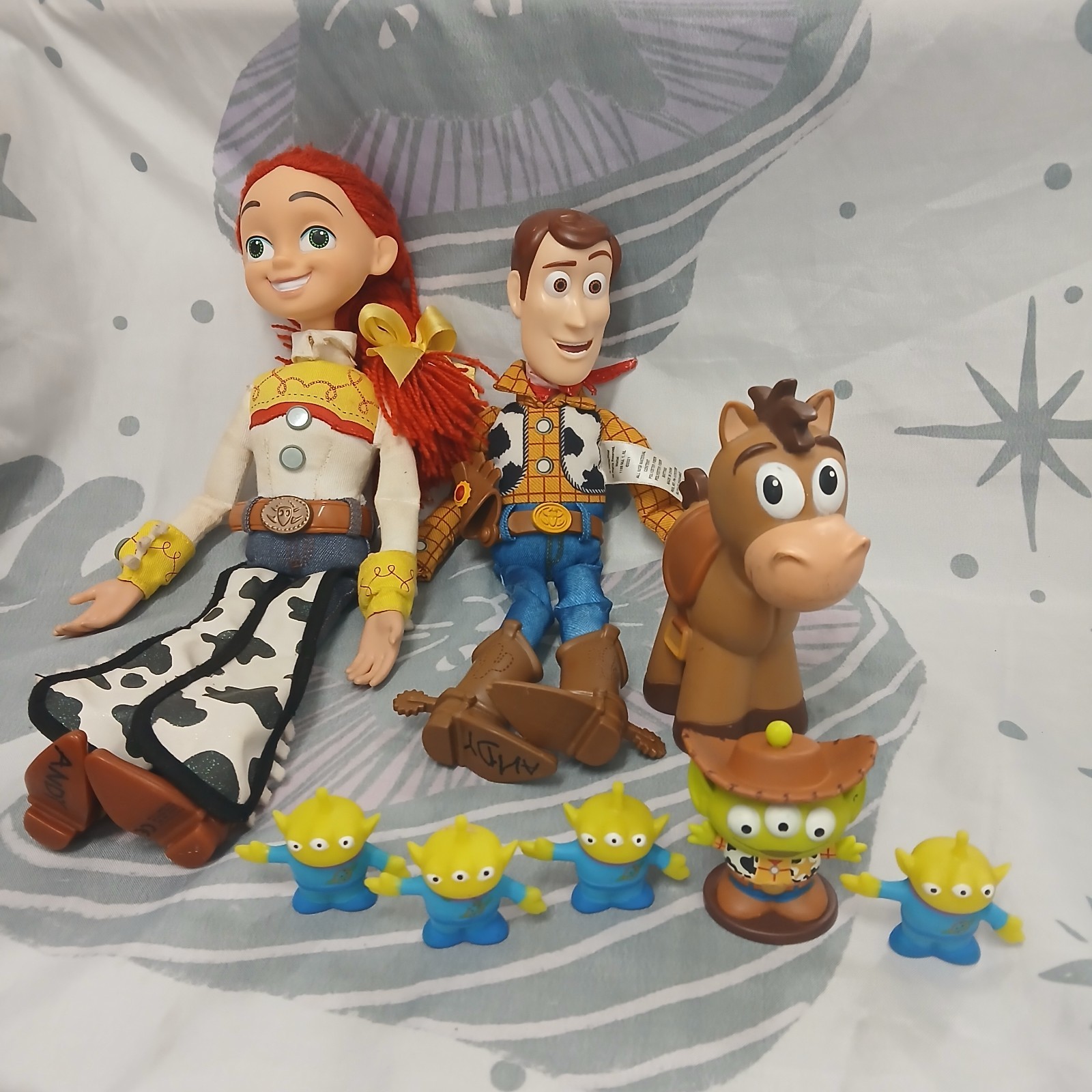 Toy Story 2 16″ JESSIE Pull-String Talking Doll + Woody – Toy Lot