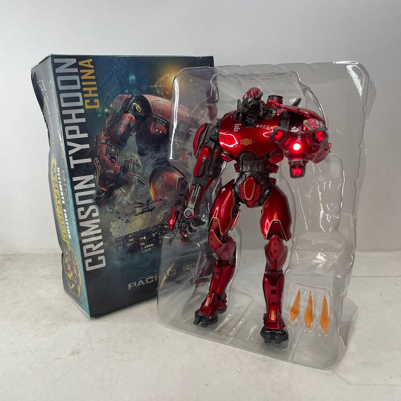 Crimson Typhoon Jaeger 7″ Movable Figure Toy Gift Statue Pacific Rim Gift Box
