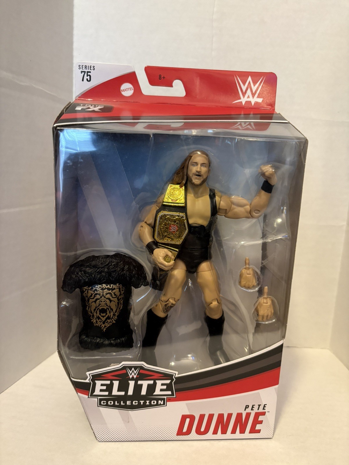 2019 WWF WWE Mattel Pete Dunne Elite 75 Wrestling Figure Butch NXT UK belt