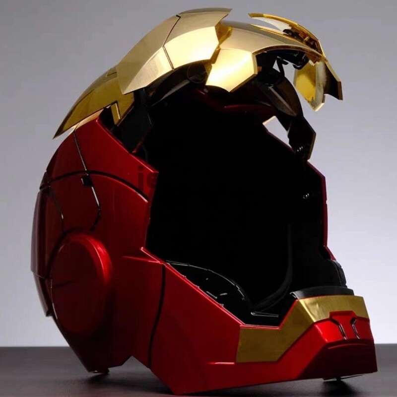 US! Iron Man Gold Mask Cosplay AUTOKING MK5 1:1 Helmet Wearable Voice-control