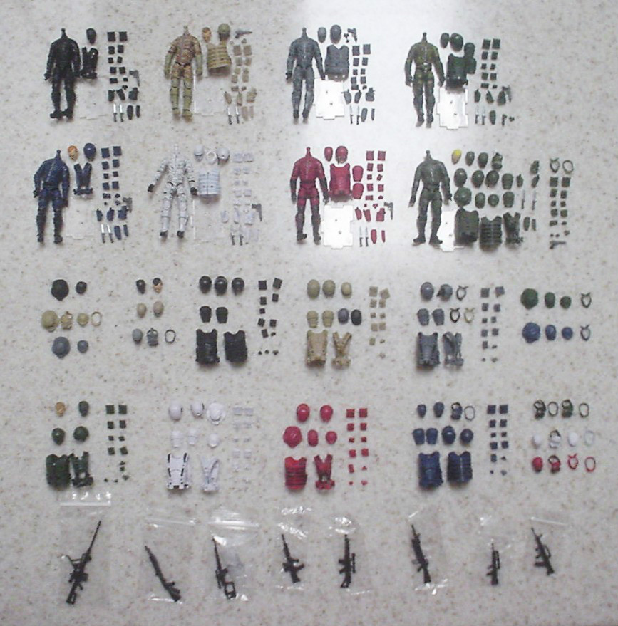 MARAUDER TASK FORCE FULL SET G.I. Joe Cobra 4″ army troop builder accessories