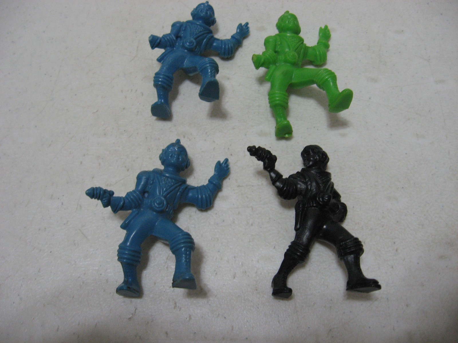 4 – Archer Ajax 1950s Hard Plastic Spacemen Figures