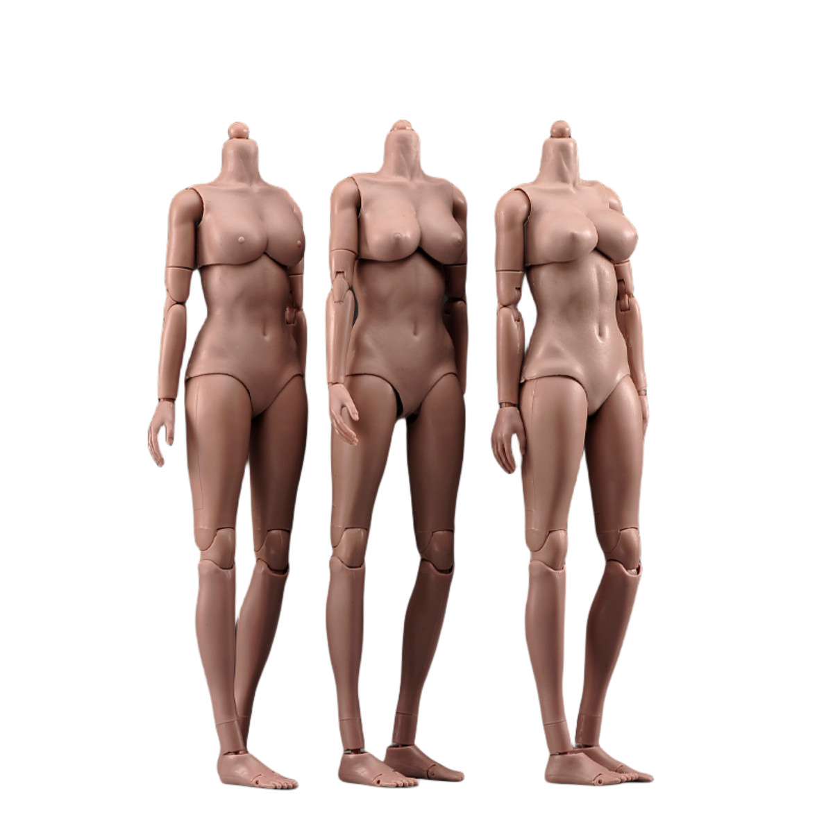 USA 1/6 Female Pale Suntan Large Chest Flexible Body 12inch Action Figure Model