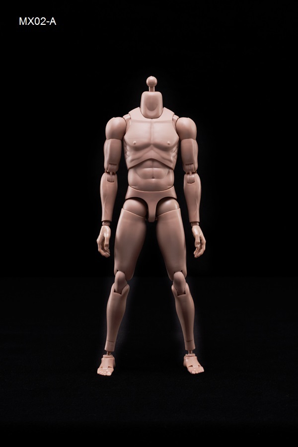 MX02-A 1/6 Scale Europe Skin Male Figure Body Model Toy Fit For Head with Neck