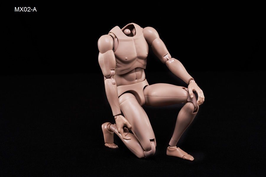 1/6 Male Action Figure Body 12” Europe Skin Men Nude Narrow Shoulder MX02-A Kit