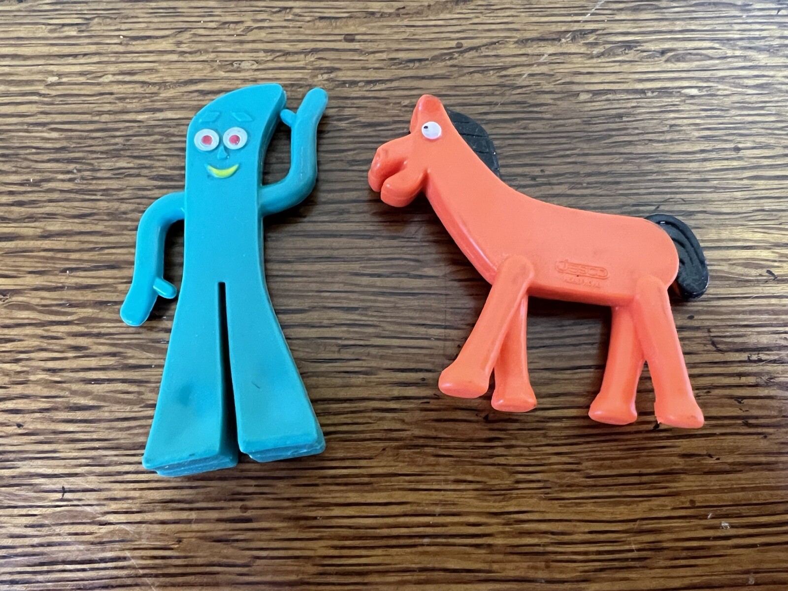 Jesco 3″ Gumby 2.5” Pokey Bendable Poseable Figures Vintage Miniature