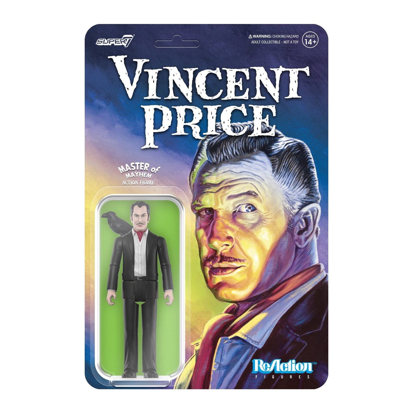 Vincent Price Ascot – Super7 3.75 in Reaction Figure Classic Collectibles and Re