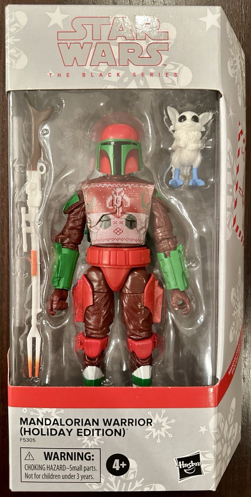 New Star Wars Black Series 6” MANDALORIAN WARRIOR HOLIDAY EDITION Hasbro