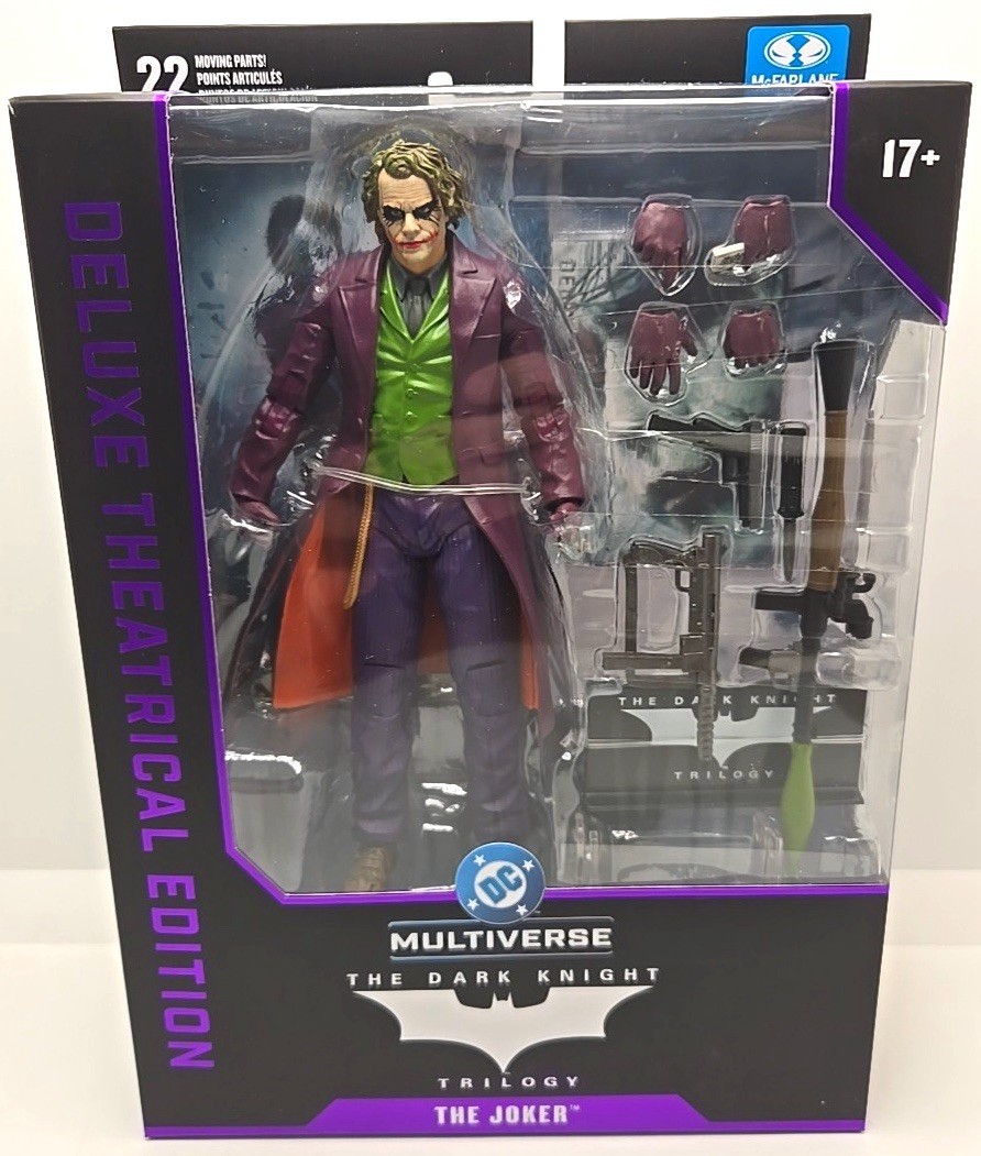 McFarlane Toys Theatrical Edition Batman Dark Knight Joker Deluxe – In Stock