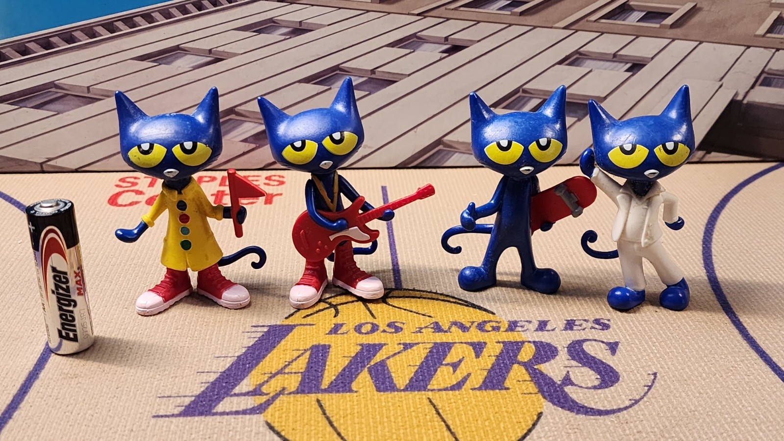 Pete The Cat 4 Figure Pack PhatMojo Action Figures Books RARE 2010 Cake Topper