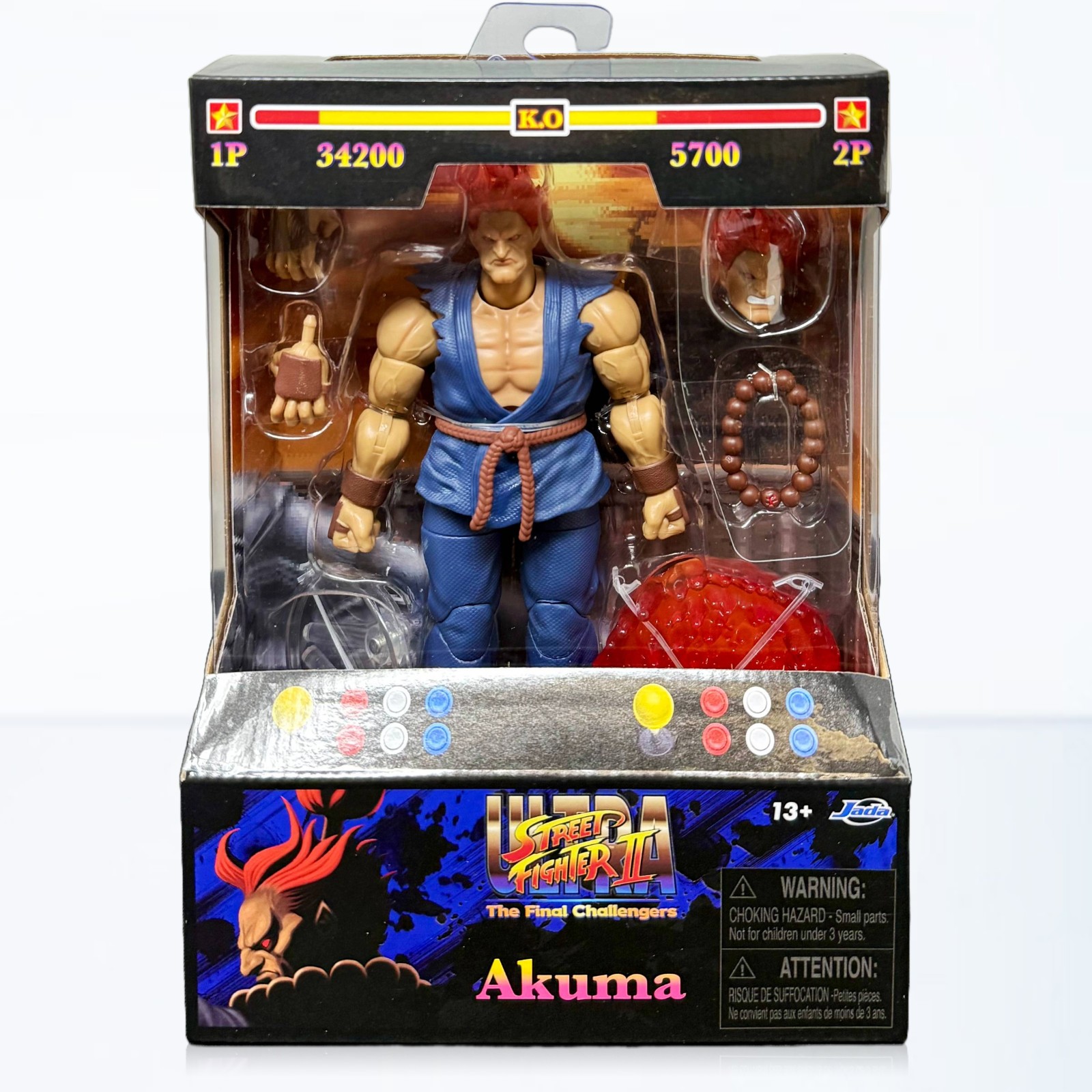 Jada Toys Ultra Street Fighter II The Final Challengers Akuma 6″ Figure In Stock