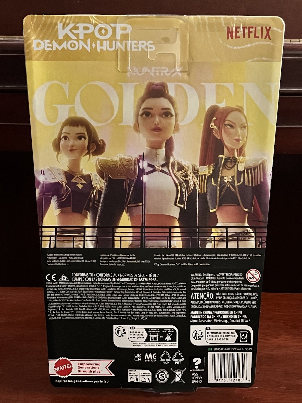 Mattel K-POP Demon Hunters Anime Rumi Fashion Girl Singing 11″ Doll New Sealed.