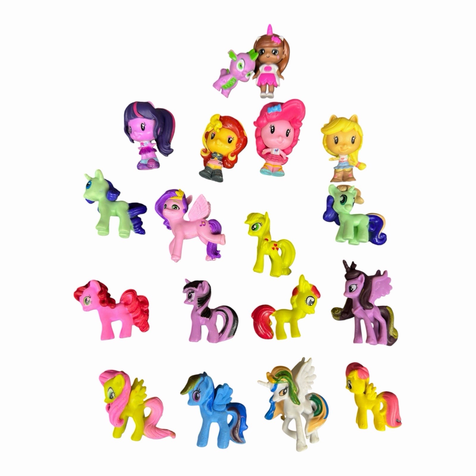 Mixed Lot of 18 My Little Pony Mini Blind Bag Mini Figures MLP Hasbro Used