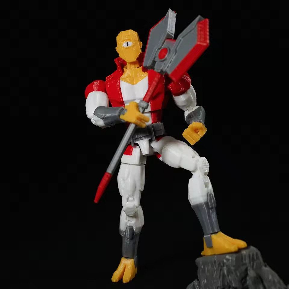 3D Printed Invincible Superhero Action Figures with Articulatable Limbs