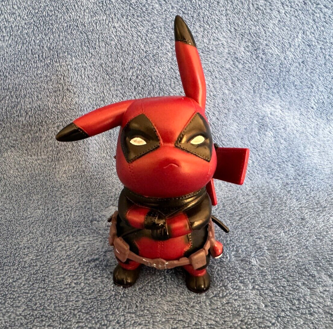 Large 5″ Pokemon Pikachu Cosplay Deadpool – Brand New