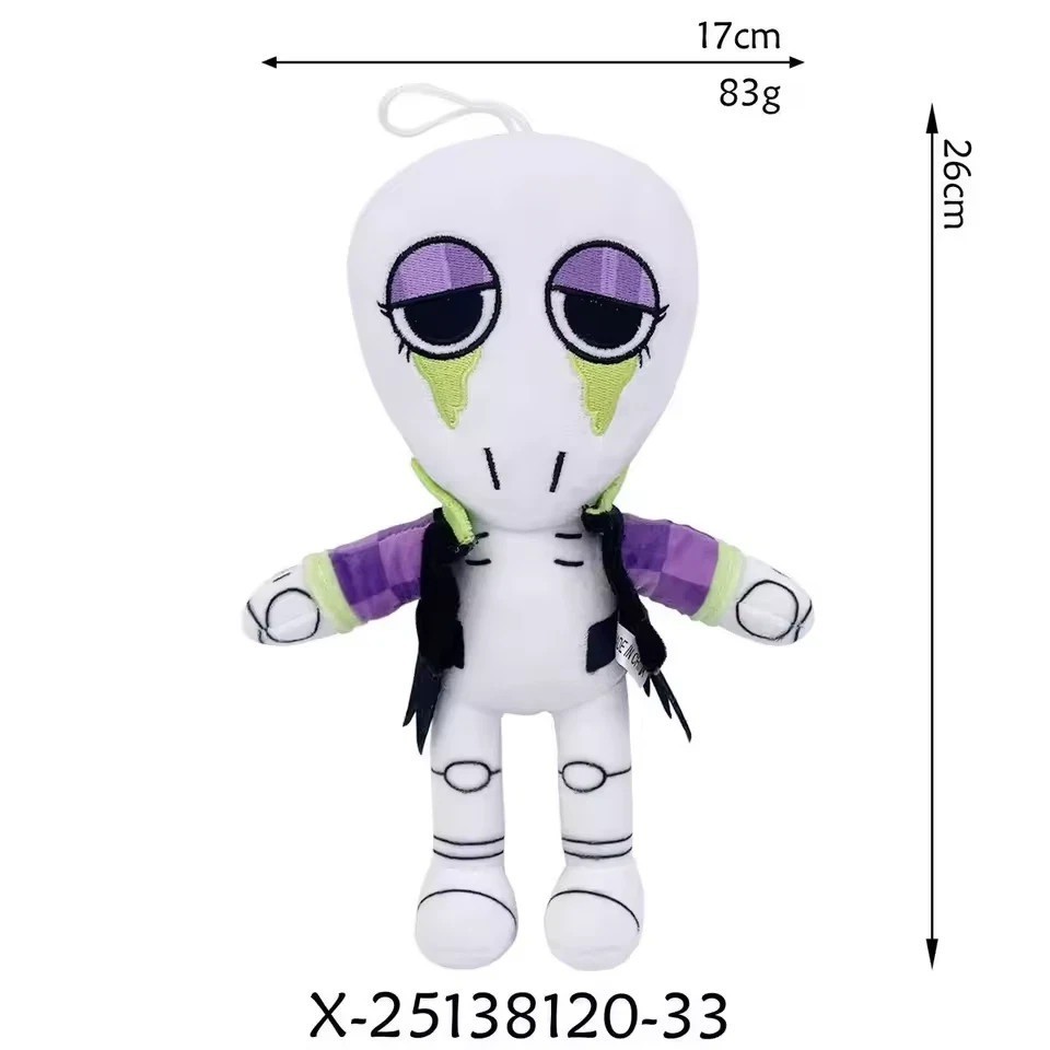 Dandy’s World Plush Gourdy Eclipse Pebble Rosy Ribecca Plushie Toy for Game Fans