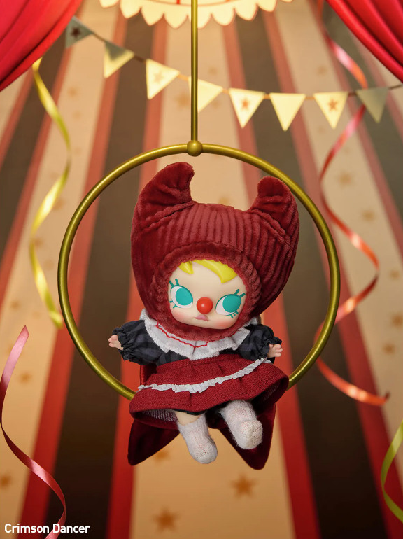 Authentic POP MART – Why So Serious Vinyl Plush Pendant – Crimson Dancer – US