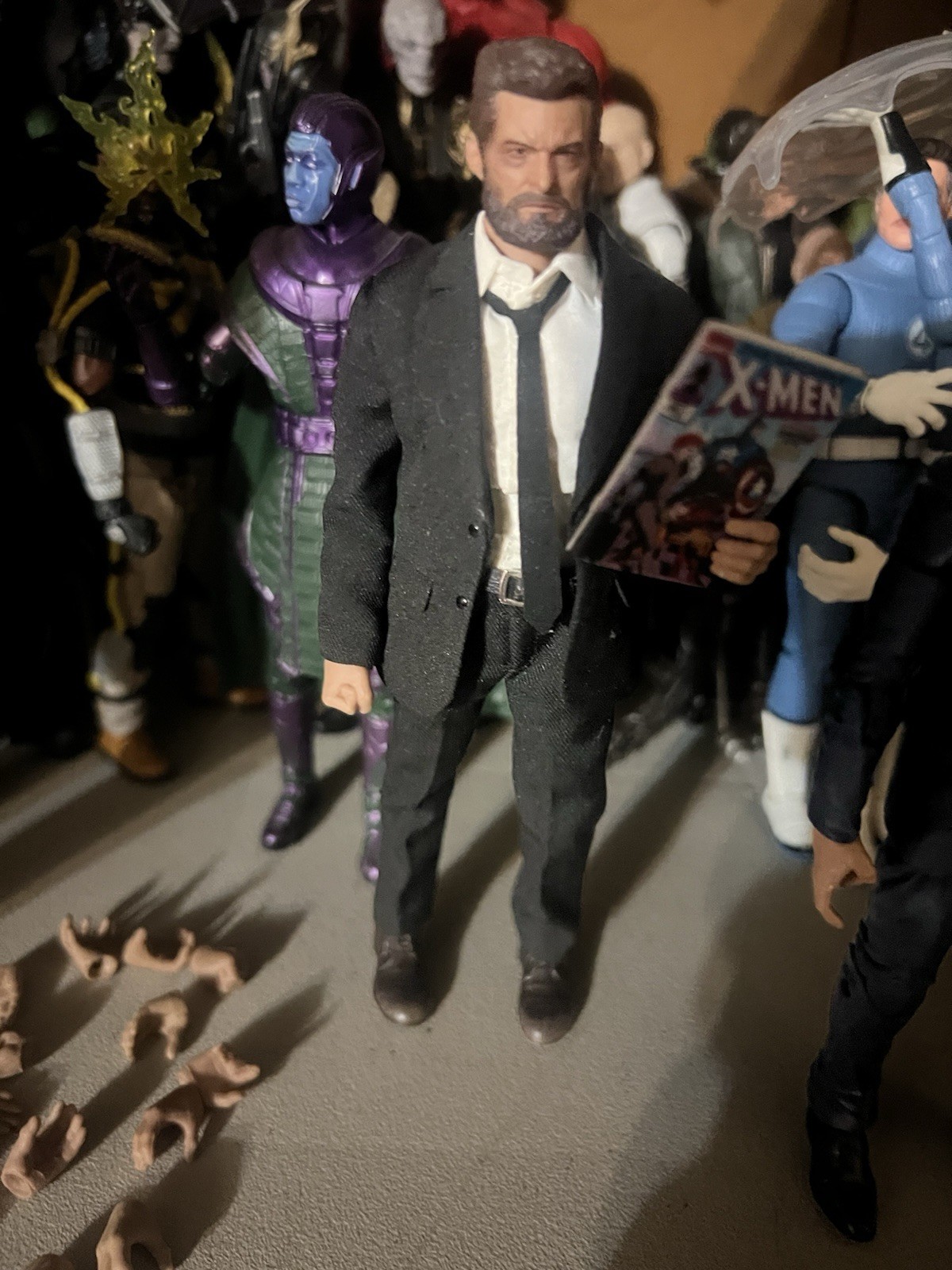 Wolverine “Logan” and Professor X 1:12 Scale Action Figures