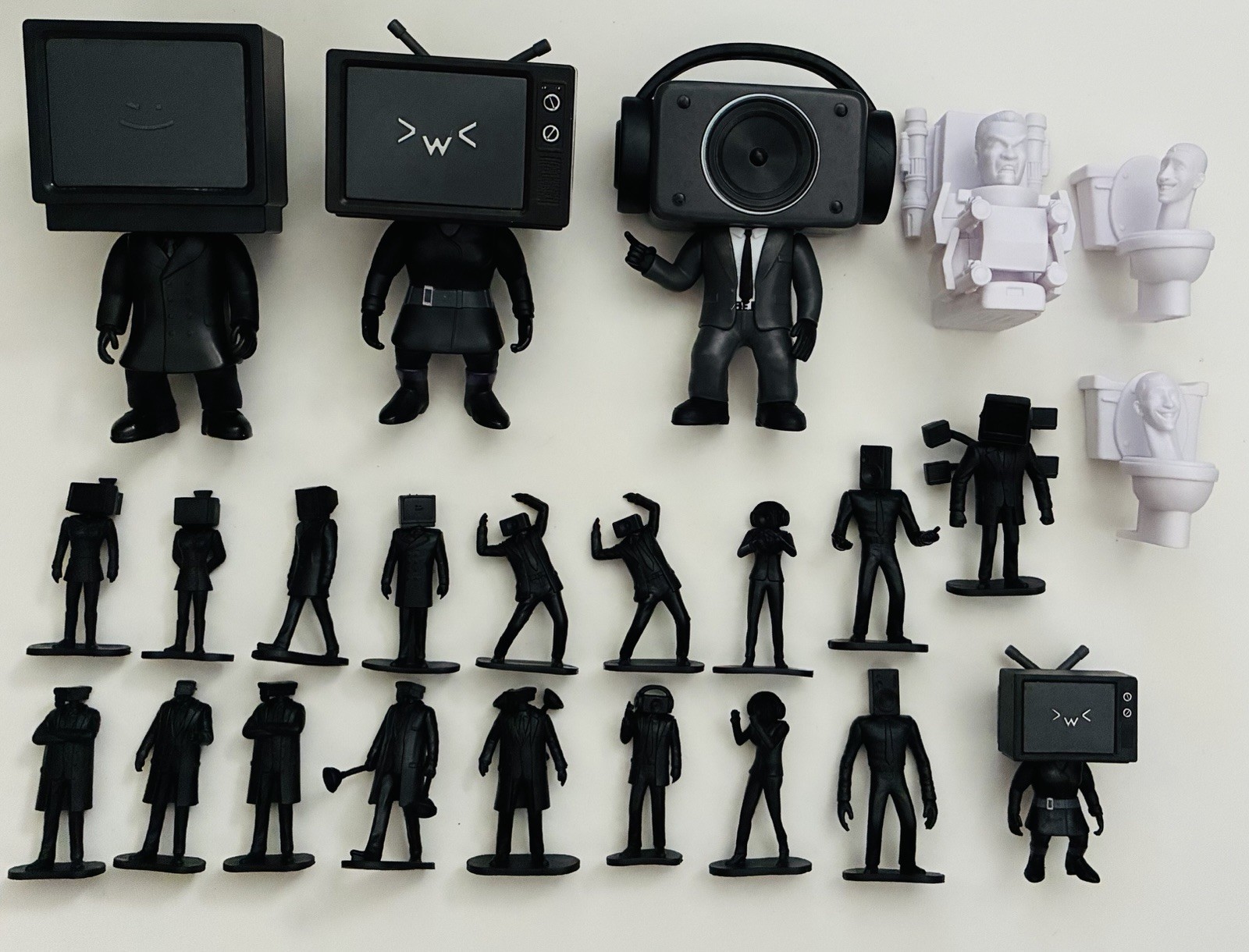 Skibidi Toilet Action Figure Lot Cameraman Speakerman Toiletman Figure Toys Lot