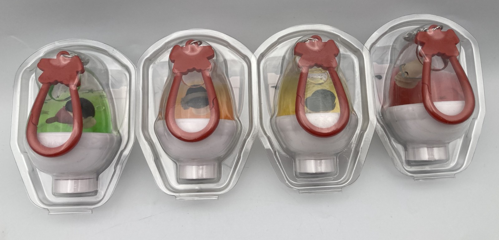 TSUNAMEEZ SKIBIDI TOILET Lot 4 Different Color Hangers Keychain Floating Heads