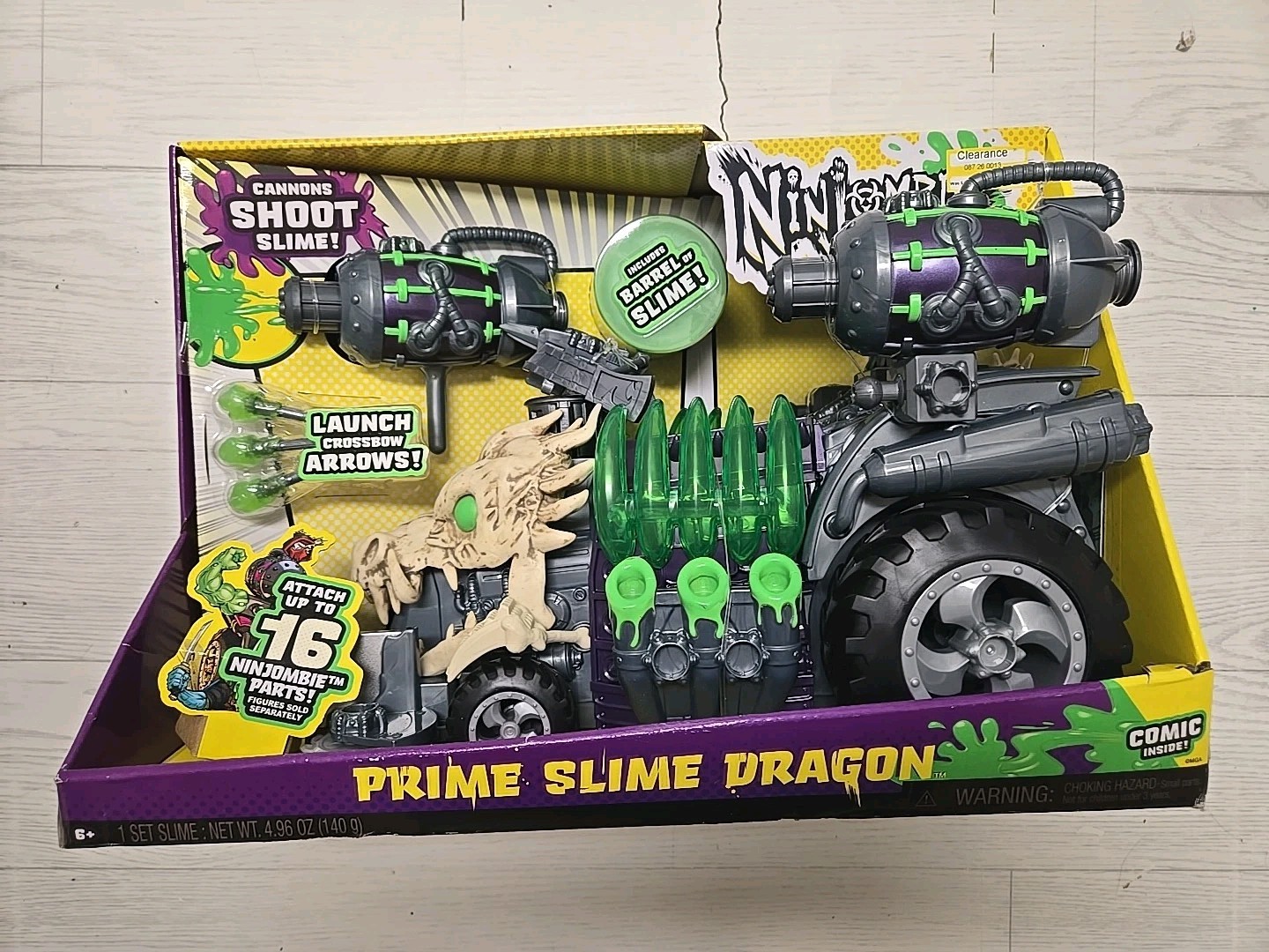 Ninjombie Prime Slime Strike Dragon Deluxe Action Figure Tank Vehicle