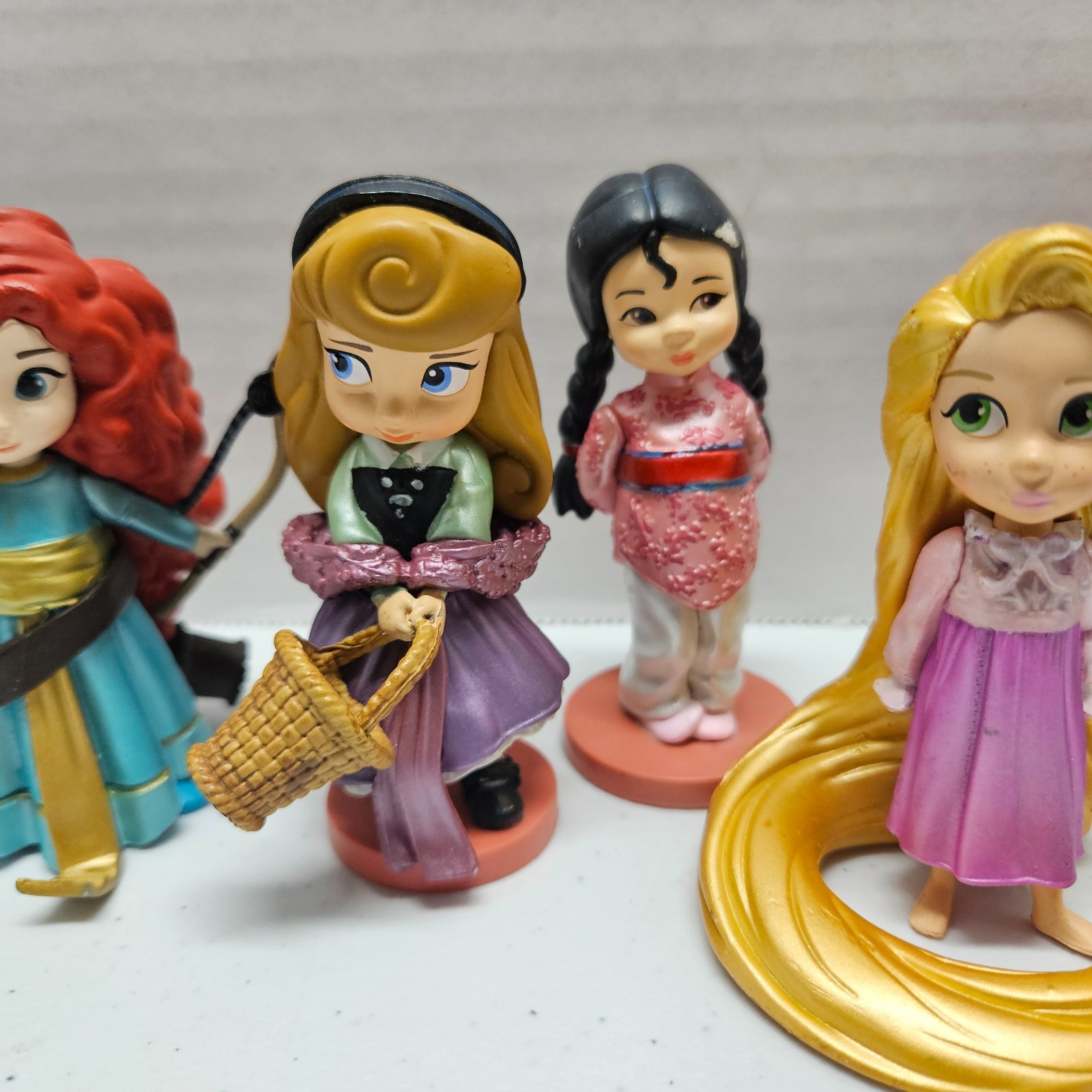 Disney ANIMATORS COLLECTION PVC Mini Figure Lot of 9 – Princess Toddler Cake Top
