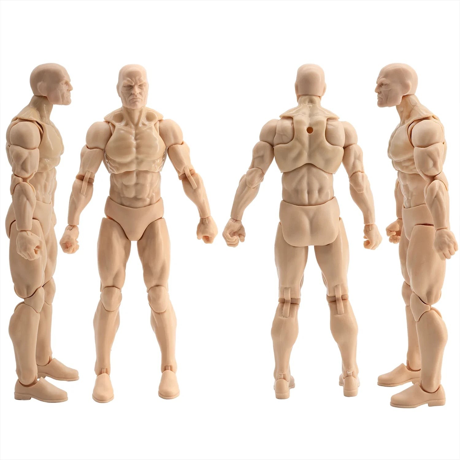 EPIC H.A.C.K.S. Blank Male Champagne Beige 6″ Scale Premium Action Figure