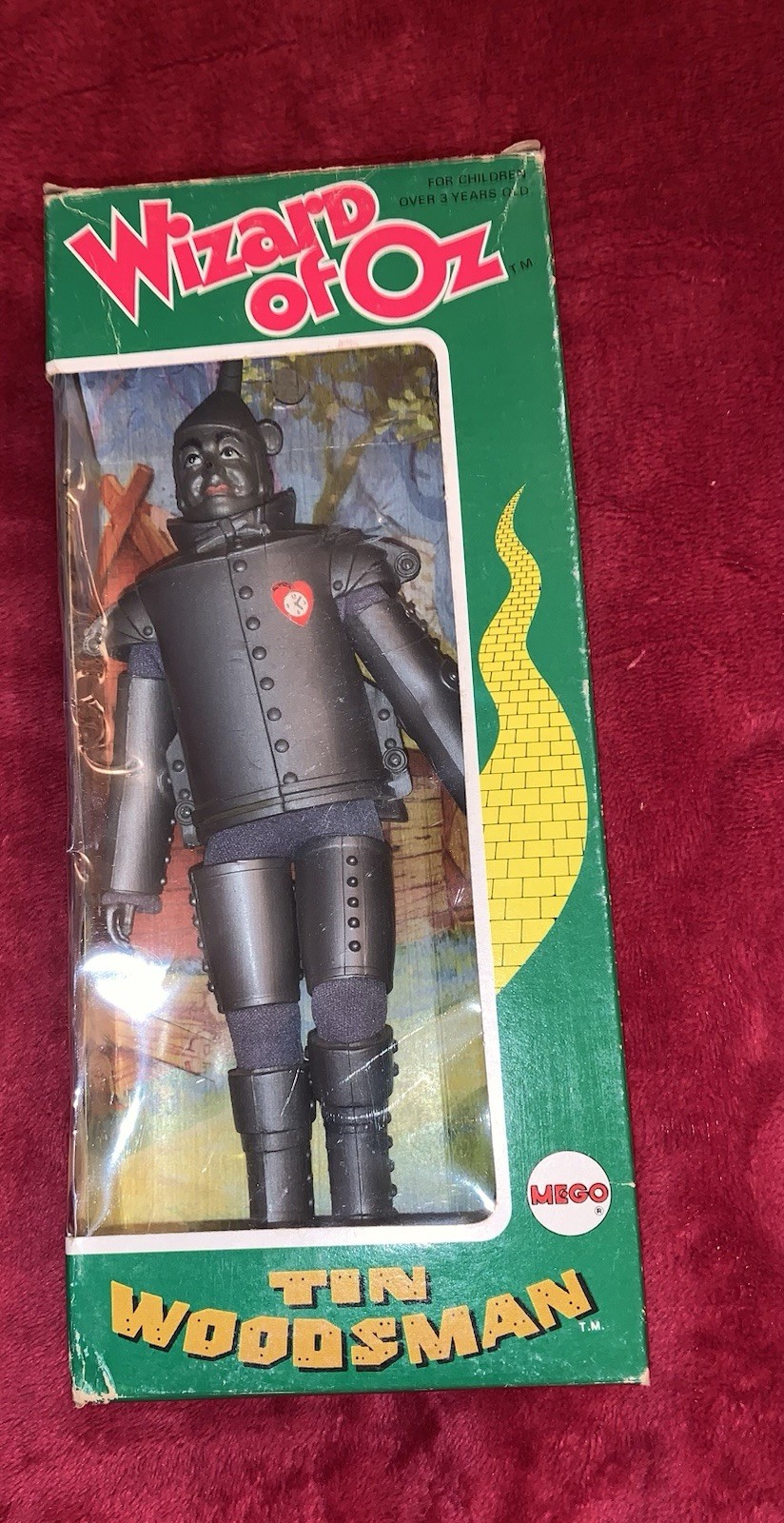 VINTAGE 1974 MEGO WIZARD OF OZ TIN MAN W/AXE ” 8″ DOLL W/ORIG BOX – NIB – NICE!