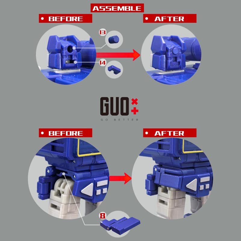 IN STOCK GO Better Filler Shoulder Cannon Upgrade Kit For SS86 Soundwave