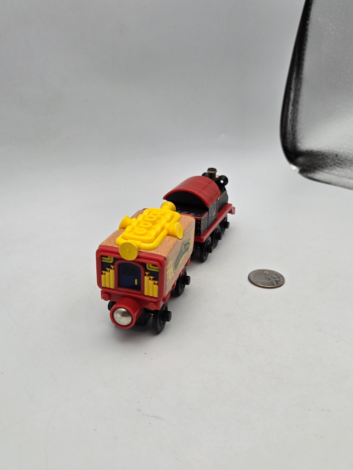 Chuggington Wooden Railway Train Engine – Old Puffer Pete & Musical Car Lot x2
