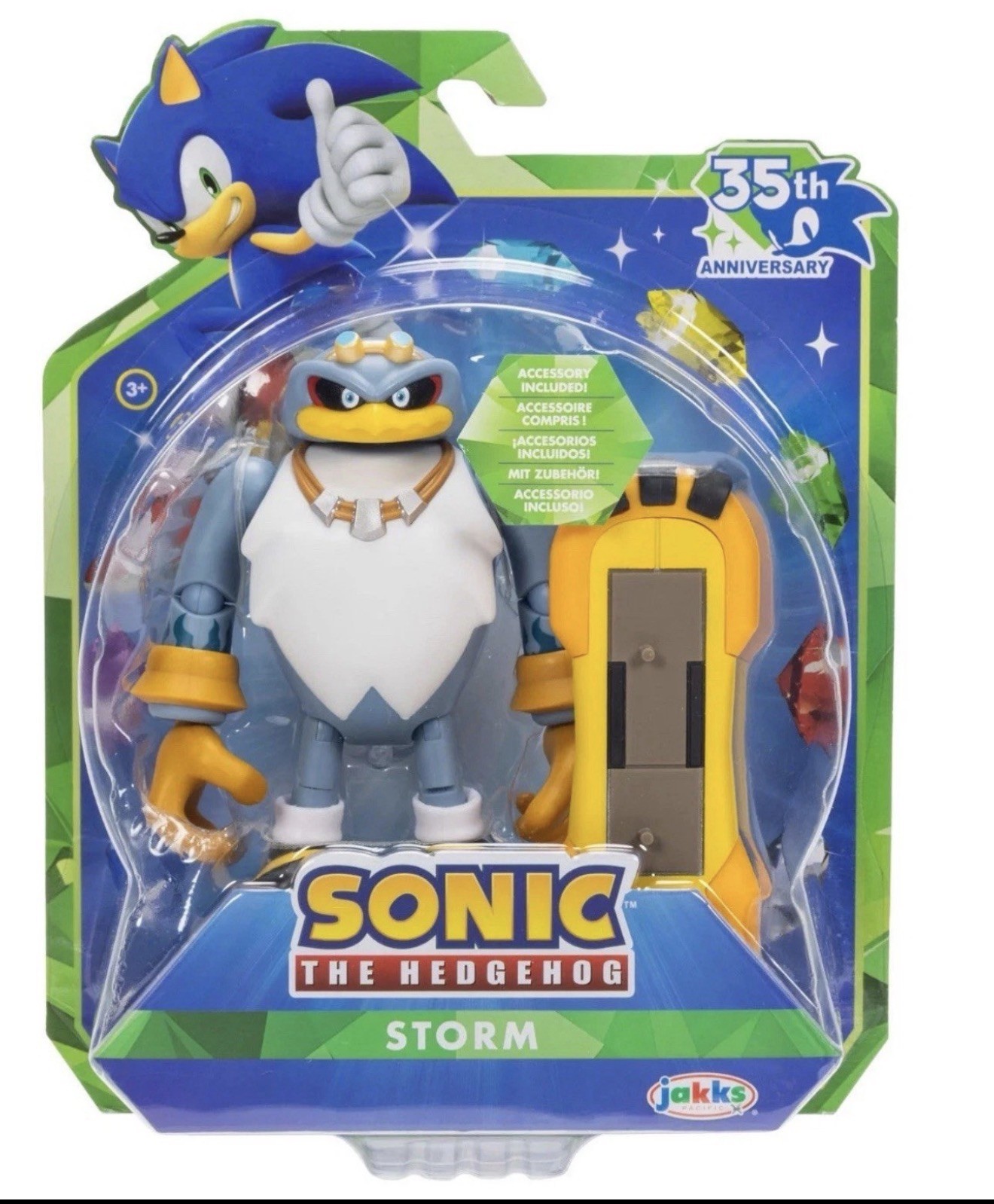 Sonic The Hedgehog Storm 35th Anniversary Type S Board Jakks Pacific New 2026