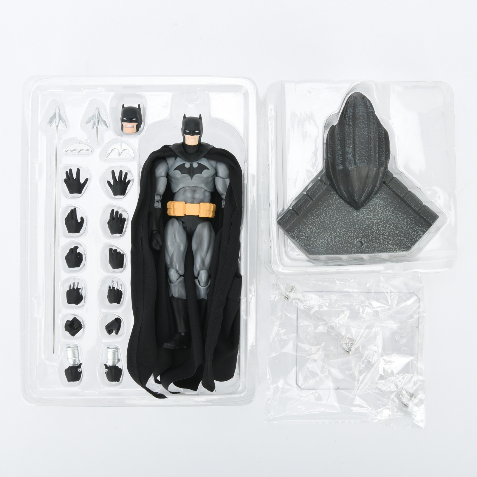 DC Superheroes The Batman Hush Action Figure w/Accessory & Stand Base Toys Box