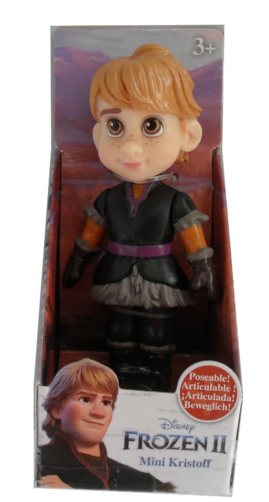 Disney Frozen II Kristoff Mini Doll 3 Inch -Princess Poseable Figure