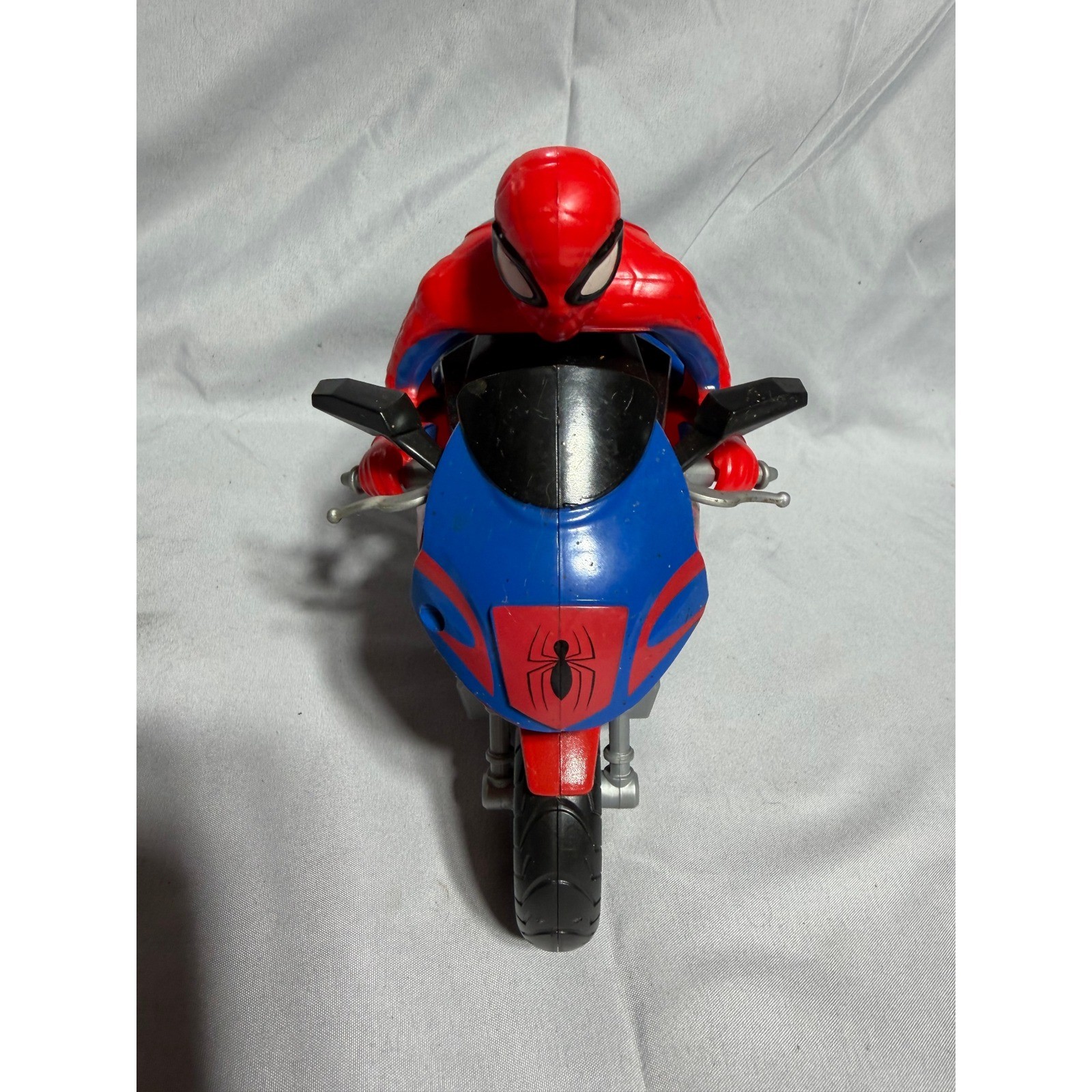 Marvel Spider-Man Motorcycle Action Figure Toy Red Blue Web Cycle S524