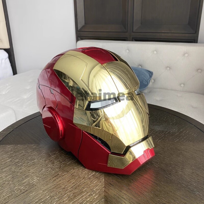 US! Iron Man Gold Mask Cosplay AUTOKING MK5 1:1 Helmet Wearable Voice-control