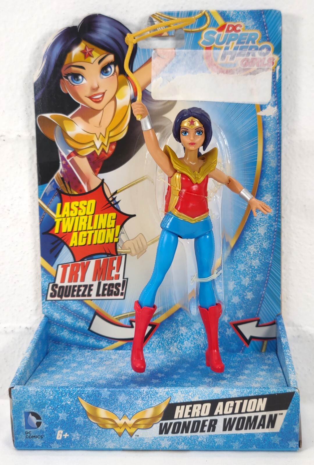 Hero Action Wonder Woman Doll 6″ Squeeze Lasso inches DC Super Hero Girls DVG67