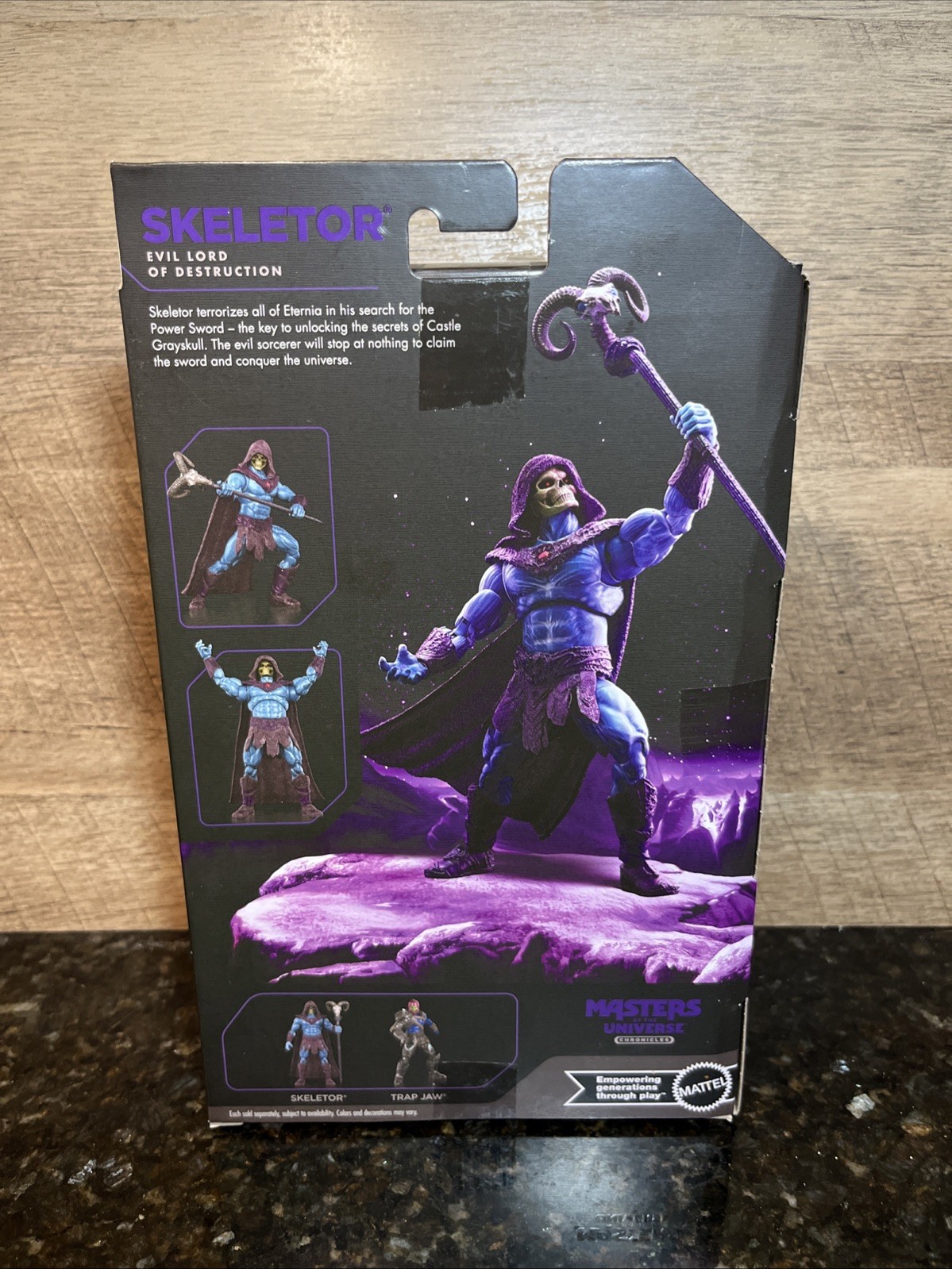 MASTERS OF THE UNIVERSE CHRONICLES SKELETOR IN HAND!