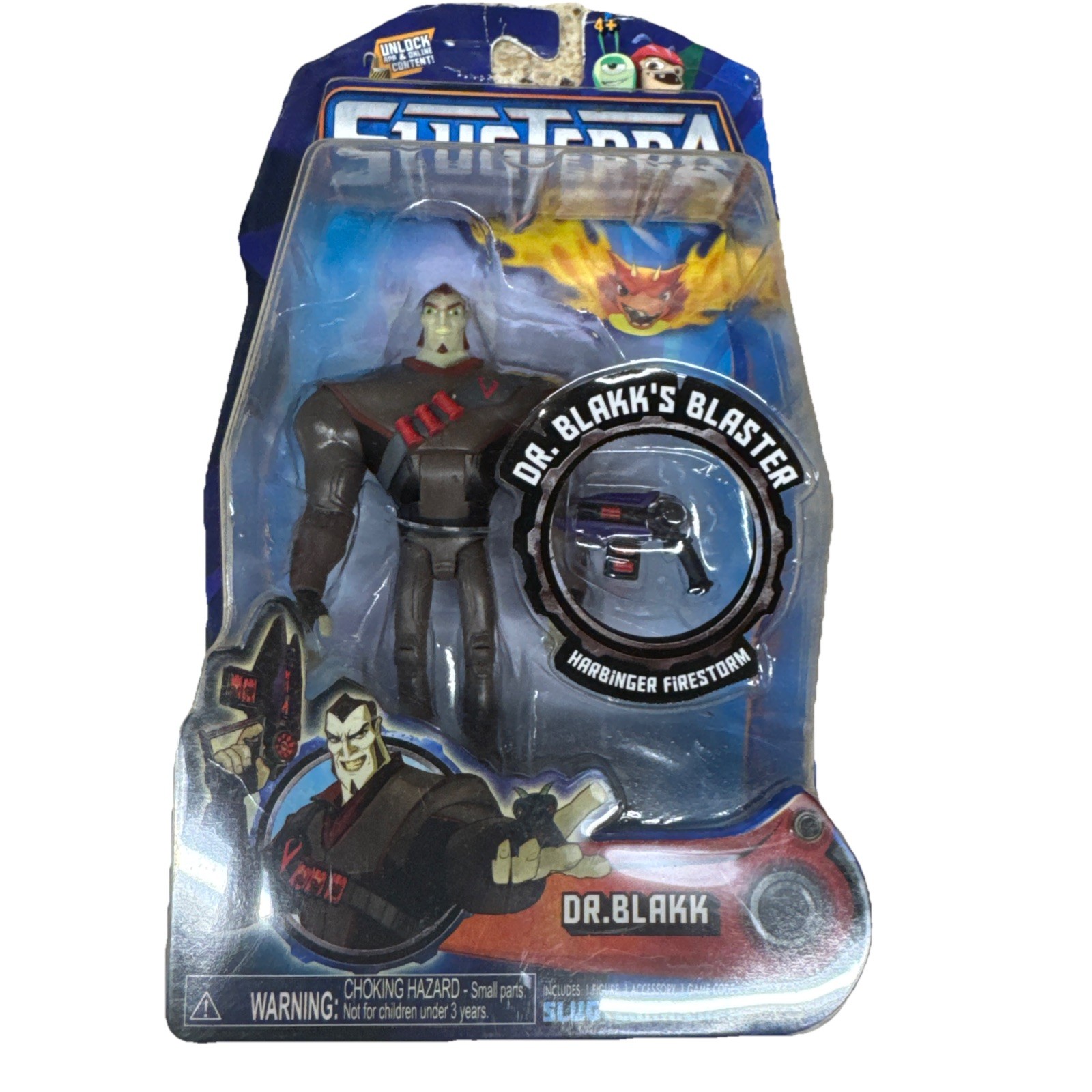Slugterra DR BLAKK action figure CARD VARIANT MOC new sealed BajoTerra